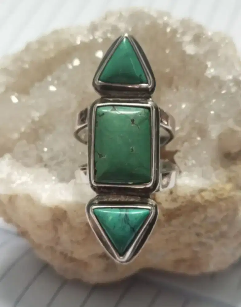Ring Perak Batu Pirus Turquoise