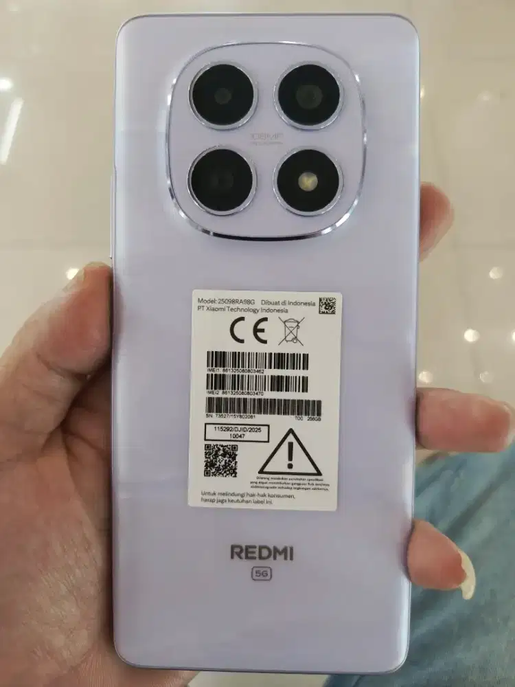 Xiomi redmi Note 15 5g Nfc ram 8/256 mulus dan masih garansi