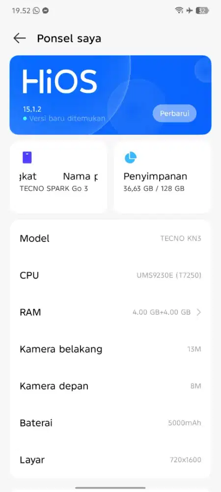 Tecno Spark Go 3