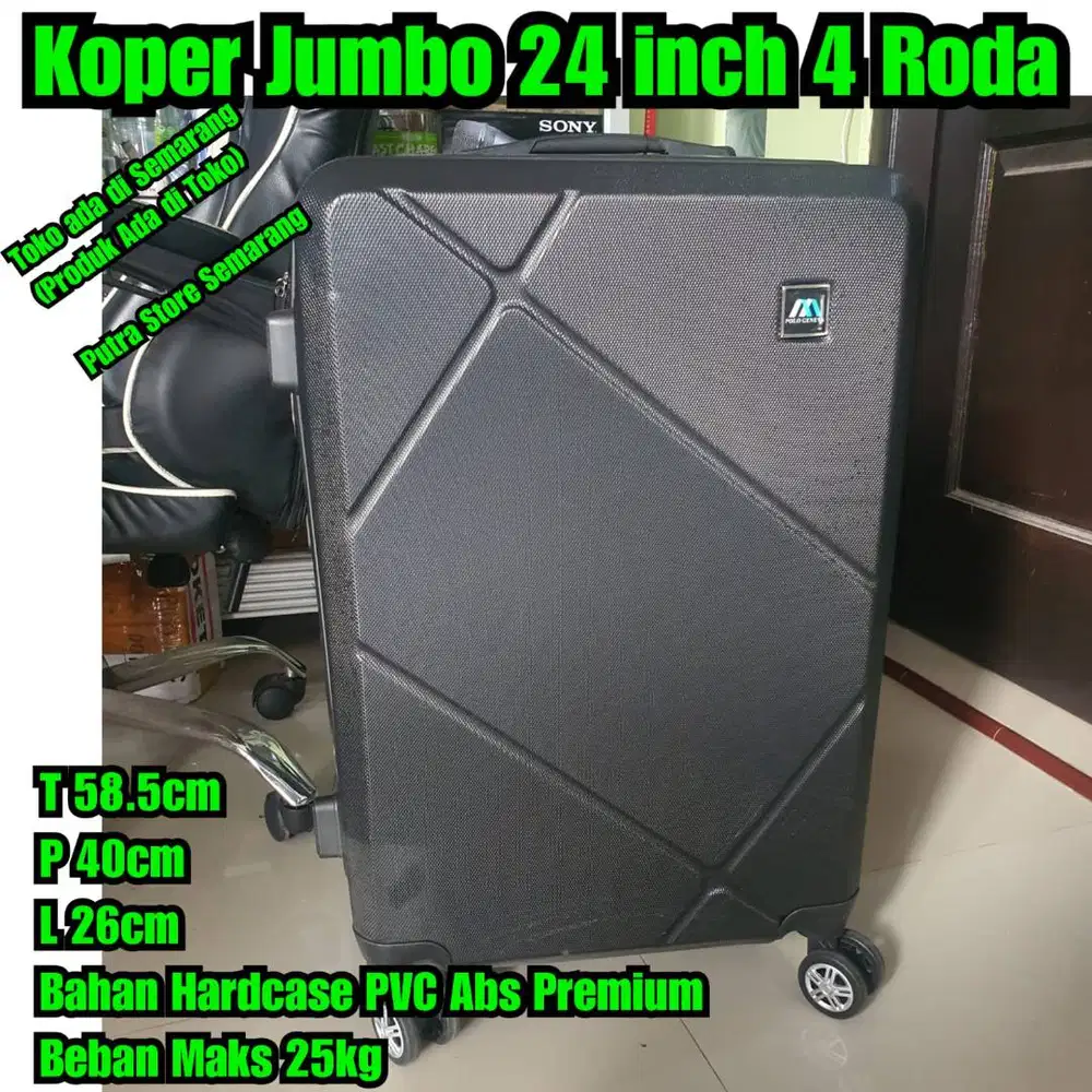 Koper 24 inch Koper Jumbo Koper Ukuran besar Koper roda 4 koper baju
