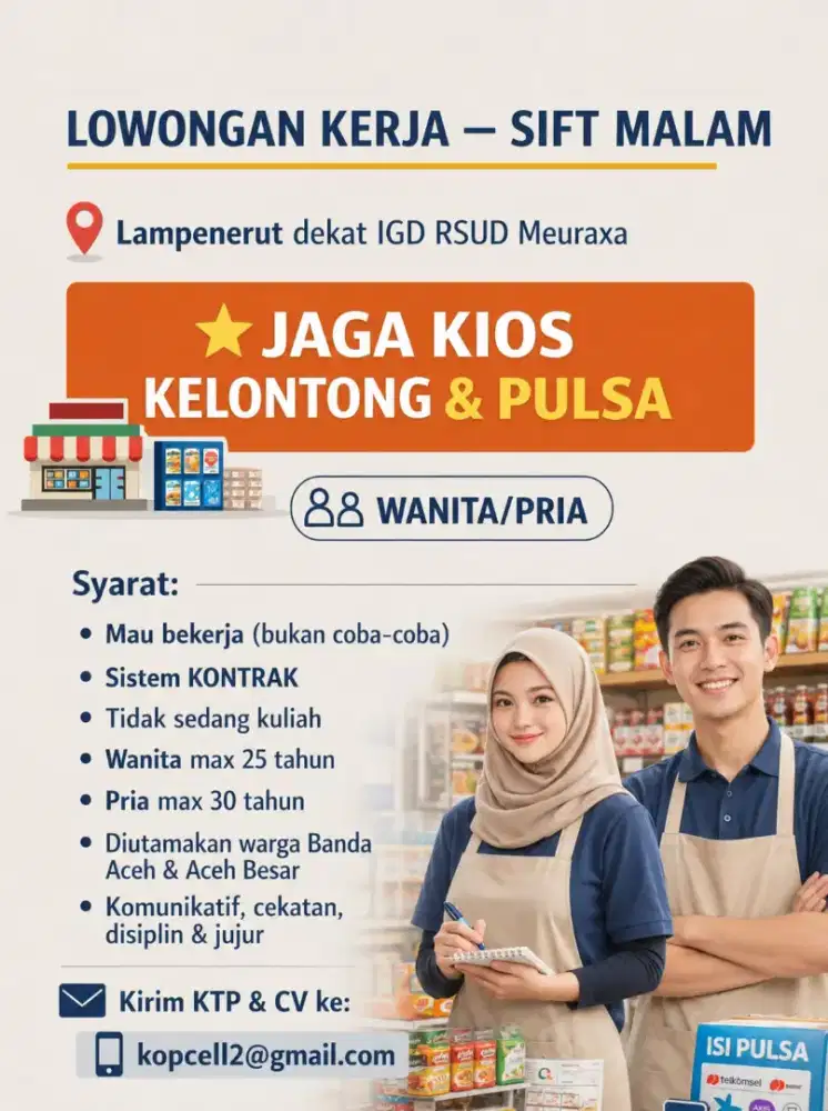 Loker kelontong & paket data