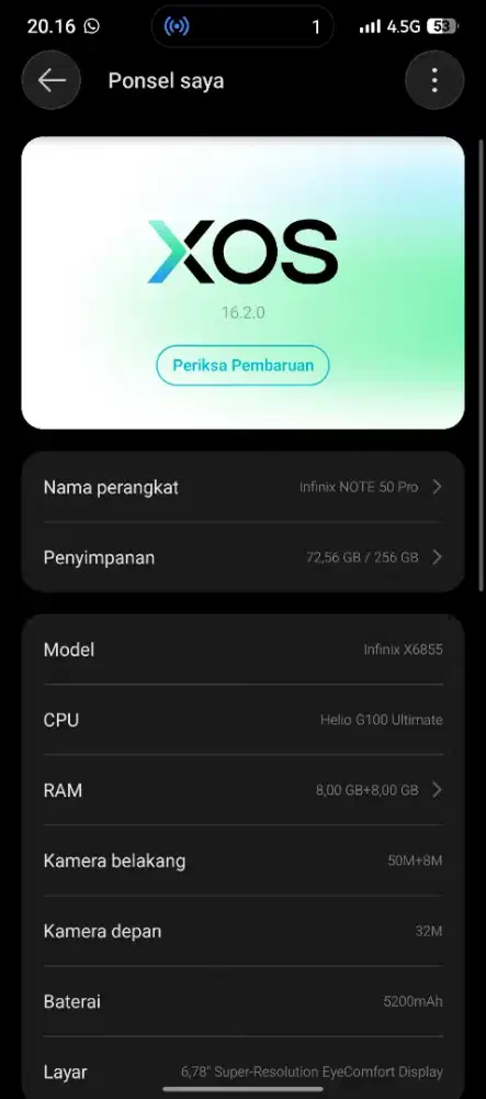 Infinix note 50pro 8/256