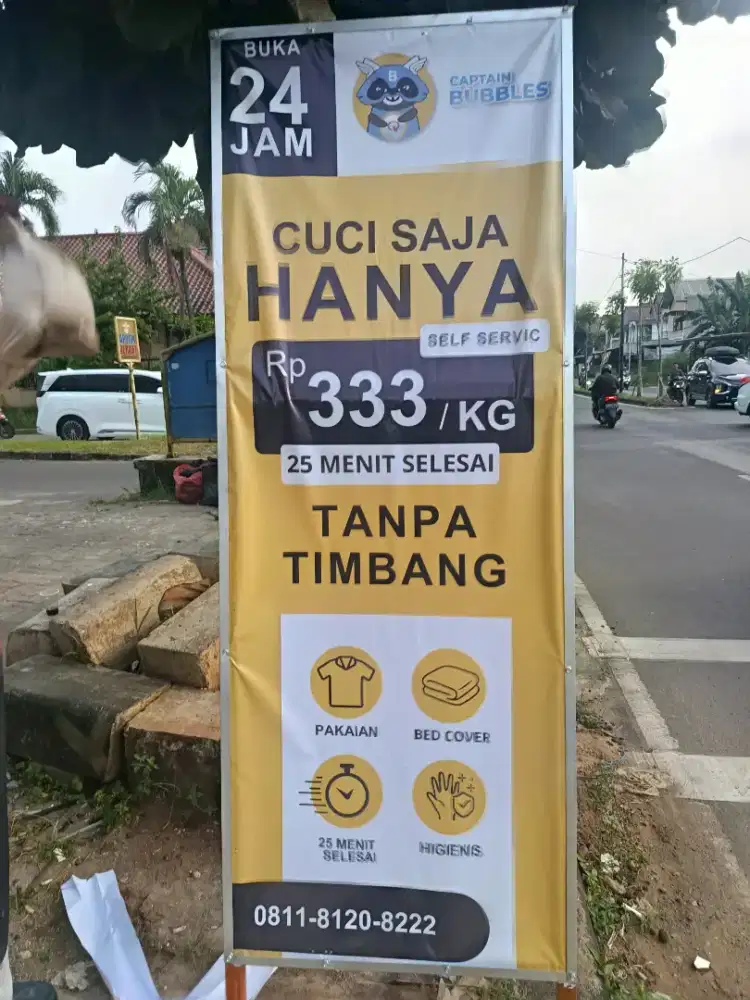 Loker laundry bubble setu