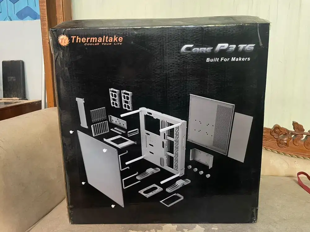 case PC Thermaltake Core P3 TG (black)