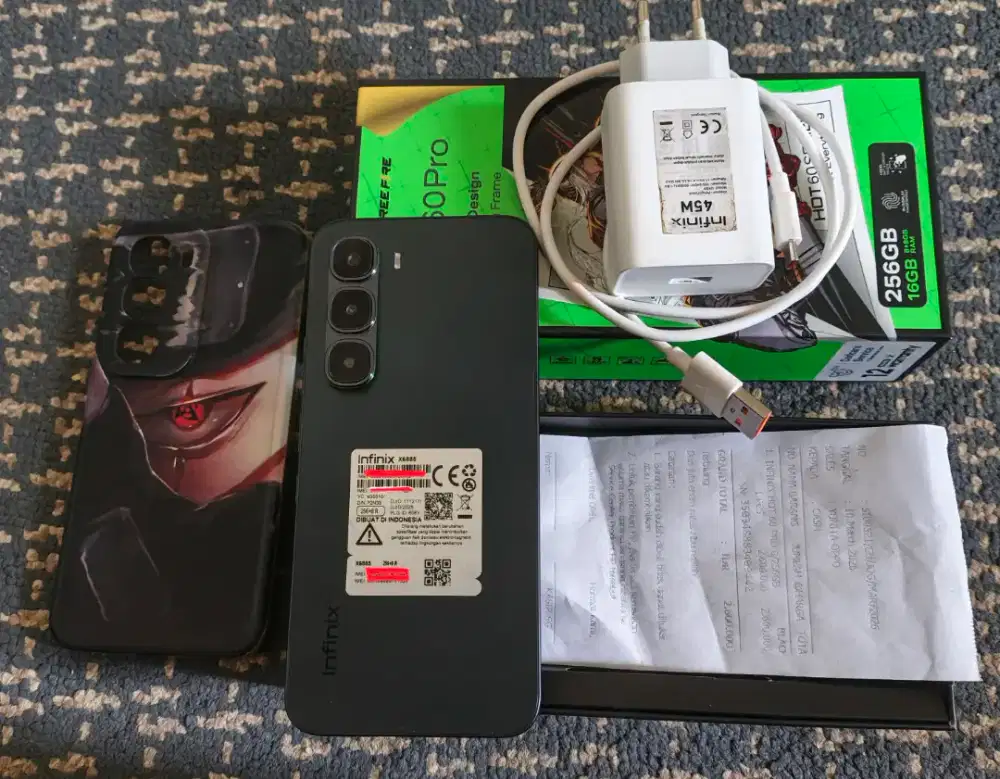 Infinix hot 60 pro fullset 8+8/256