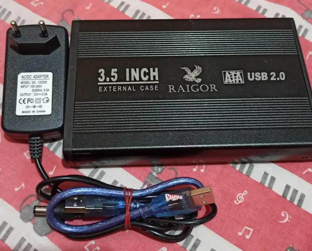 Casing Enclosure 3.5 Inch Raigor + HDD 80GB IDE – Jual Borongan Murah