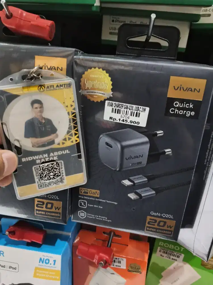 VIVAN CHARGER GAN-Q20L USB-C 20W | ATLANTIS DAHSYAT