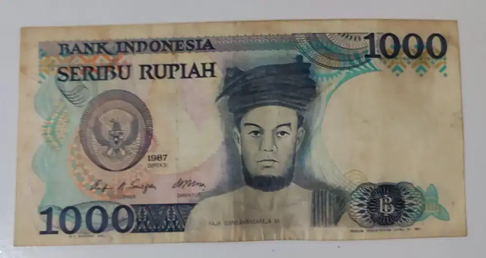 Uang Pecahan 1000 Rp Edisi 1987