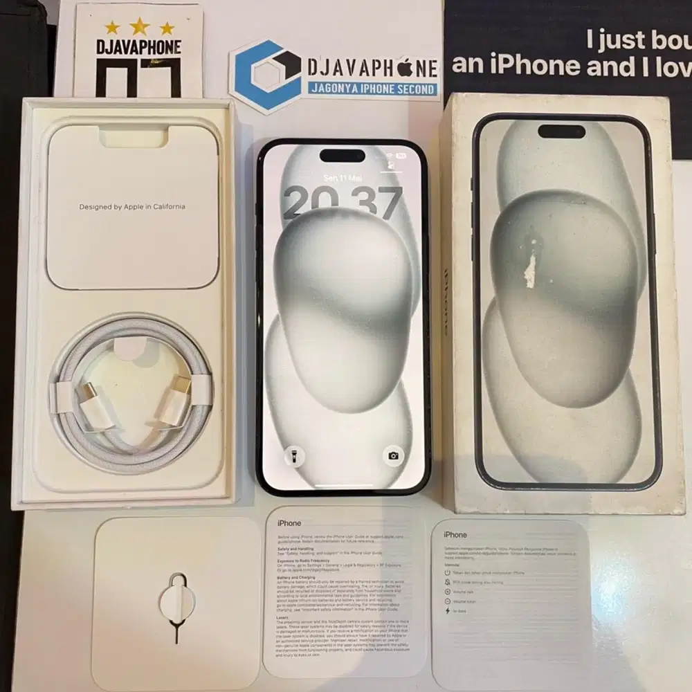 iPhone 15 Plus Black 128GB Ex iBox Resmi