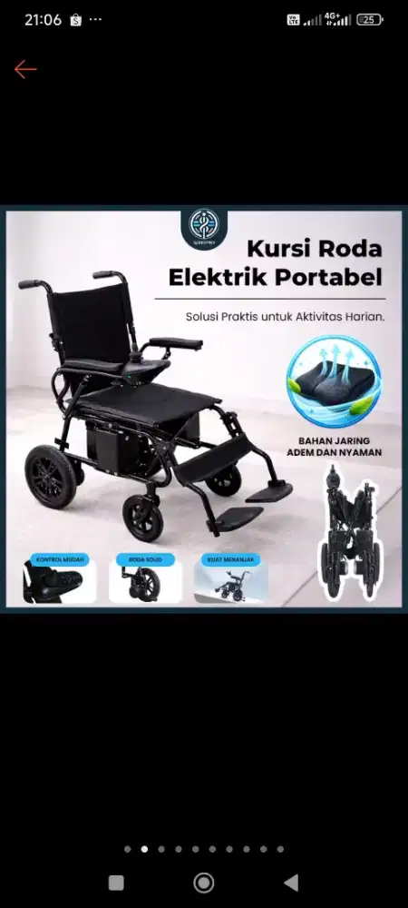 Dijual kursi roda elektrik