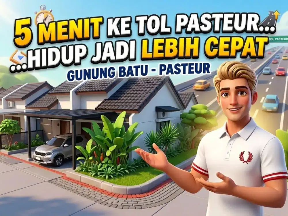 DIJUAL RUMAH MURAH DI PASTEUR, GUNUNG BATU, BANDUNG KOTA.