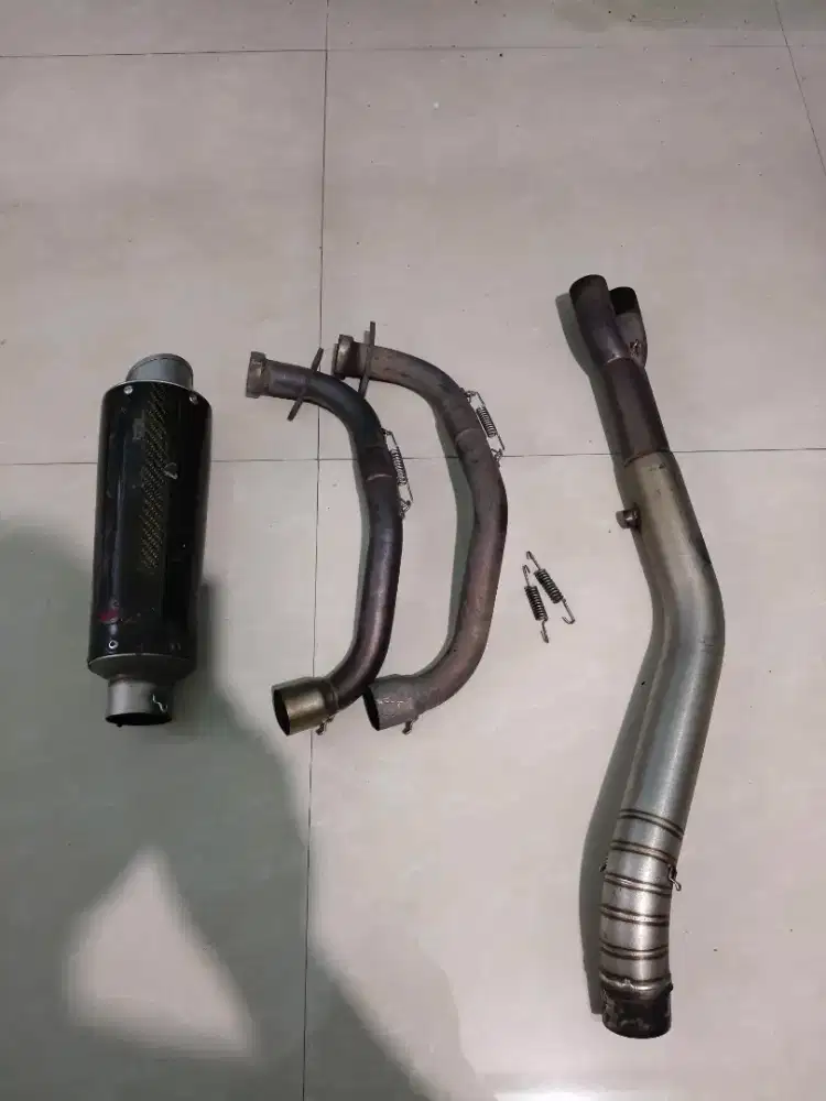 Knalpot Proliner Tr1 Long Karbon Fullsystem Yamaha R25