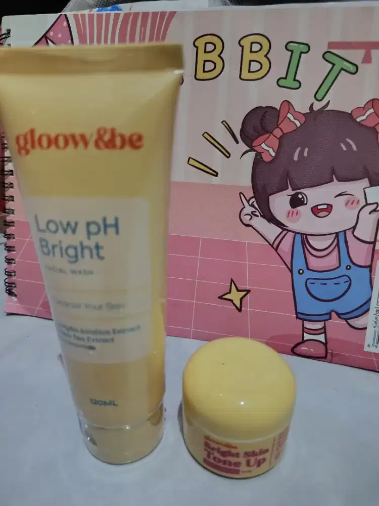 Facial Wash dan Tone up Gloww &be