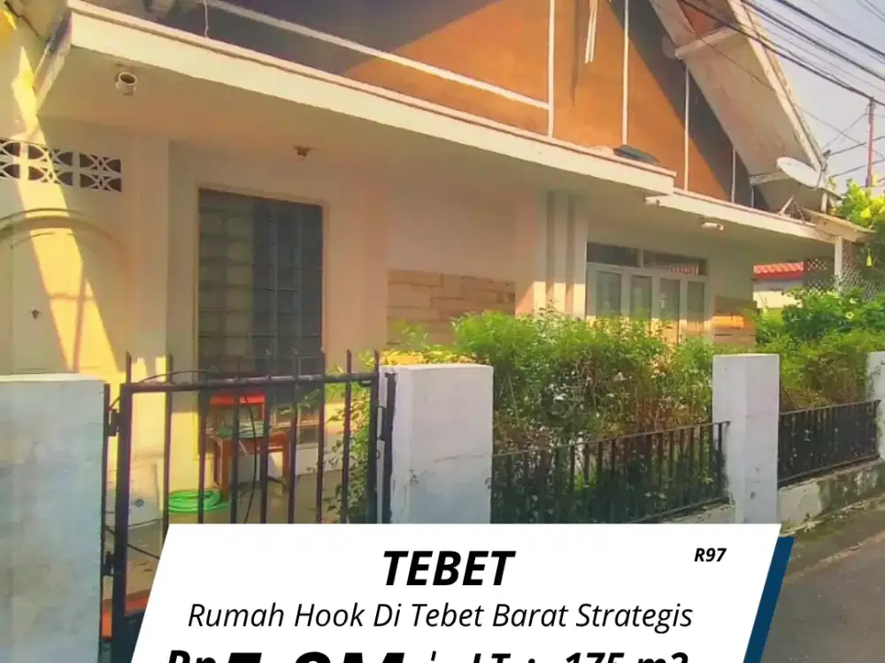 Jual rumah Tebet Barat lokasi strategis posisi Hook jalan lebar (R97)