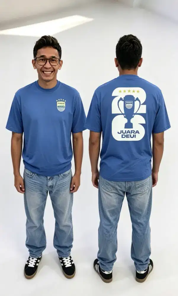 Kaos Persib bahan katun adem tidak panas