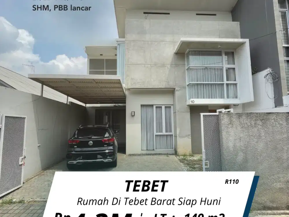 Di jual Rumah Tebet Barat Dalam rumah siap huni(R110)