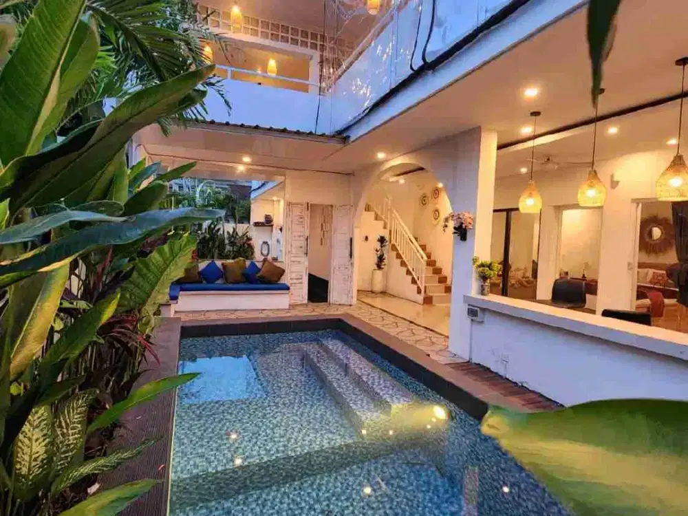 Villa Fully Furnished Canggu 3 Kamar Dekat Pantai Berawa