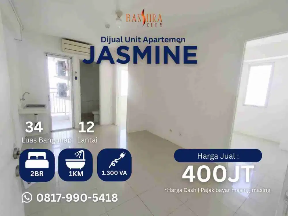 Jual Cepat 2BR tower Jasmine 400jt apartemen Bassura City selagi ada