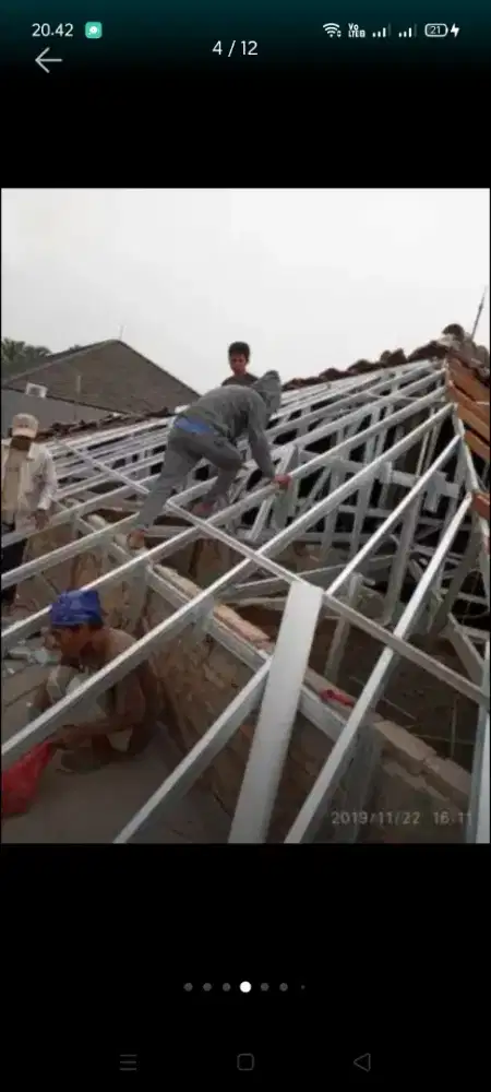 Atap bocor kanopi atap bajarigan terpasang dll bergaransi resmi