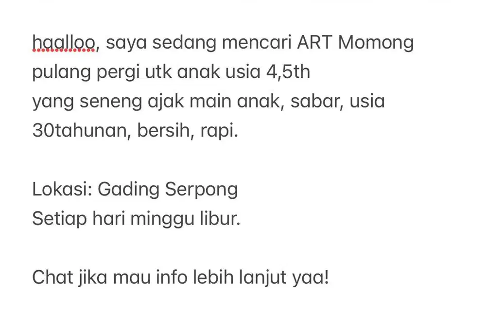 Loker art momong PP