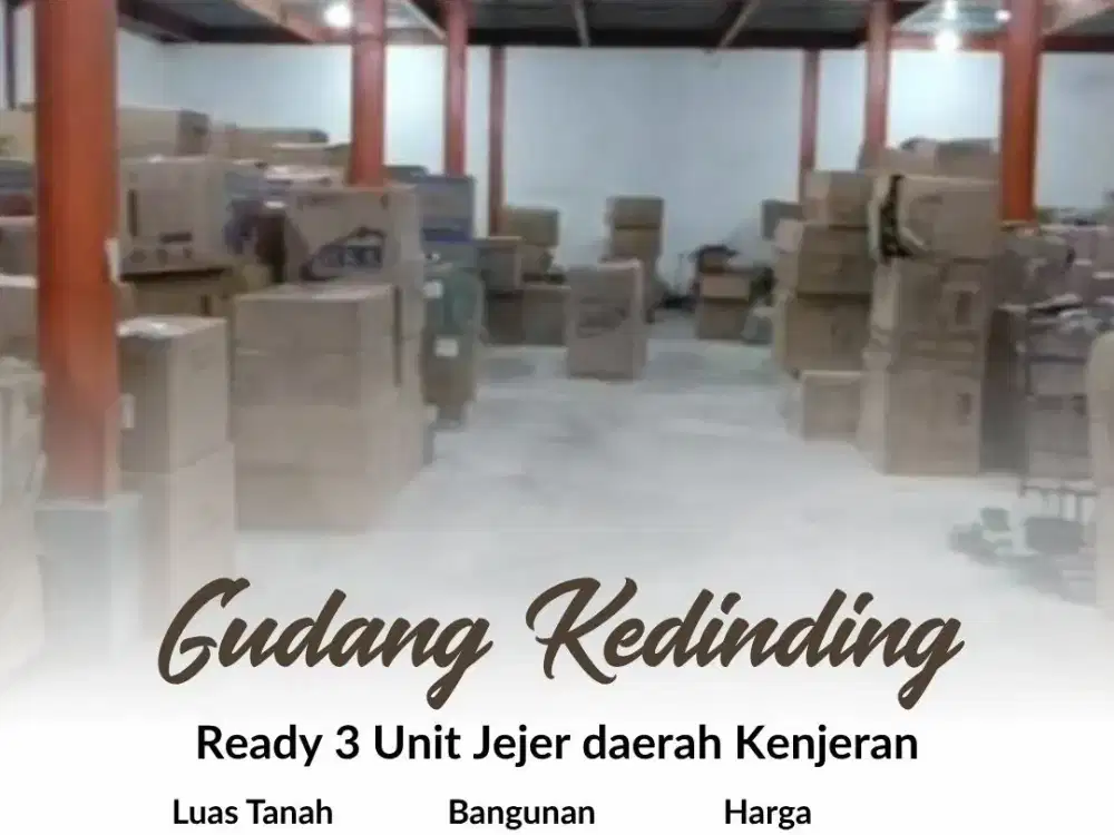 3 Unit Jejer Gudang Kediding, daerah Kenjeran, Surabaya,