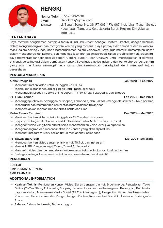 Mencari perkerjaan di bidang Content Creator (Pengalaman 6 Tahun)