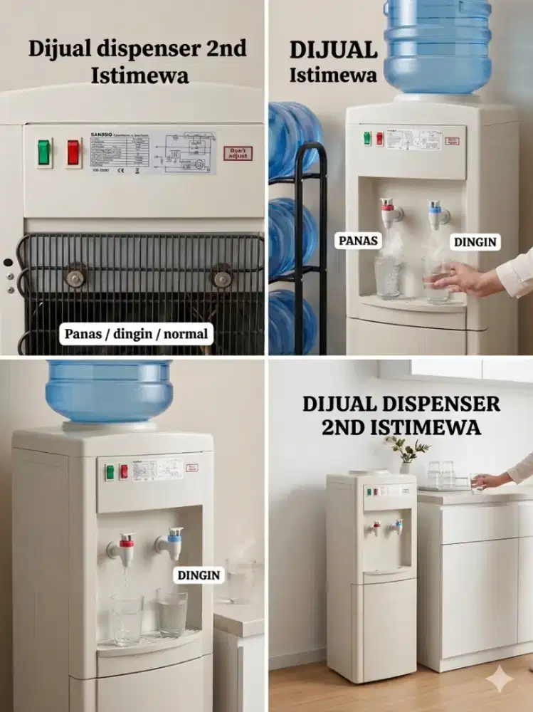 Dispenser Sansio Hot & Cold High Quality - Preloved Mulus Siap Pakai