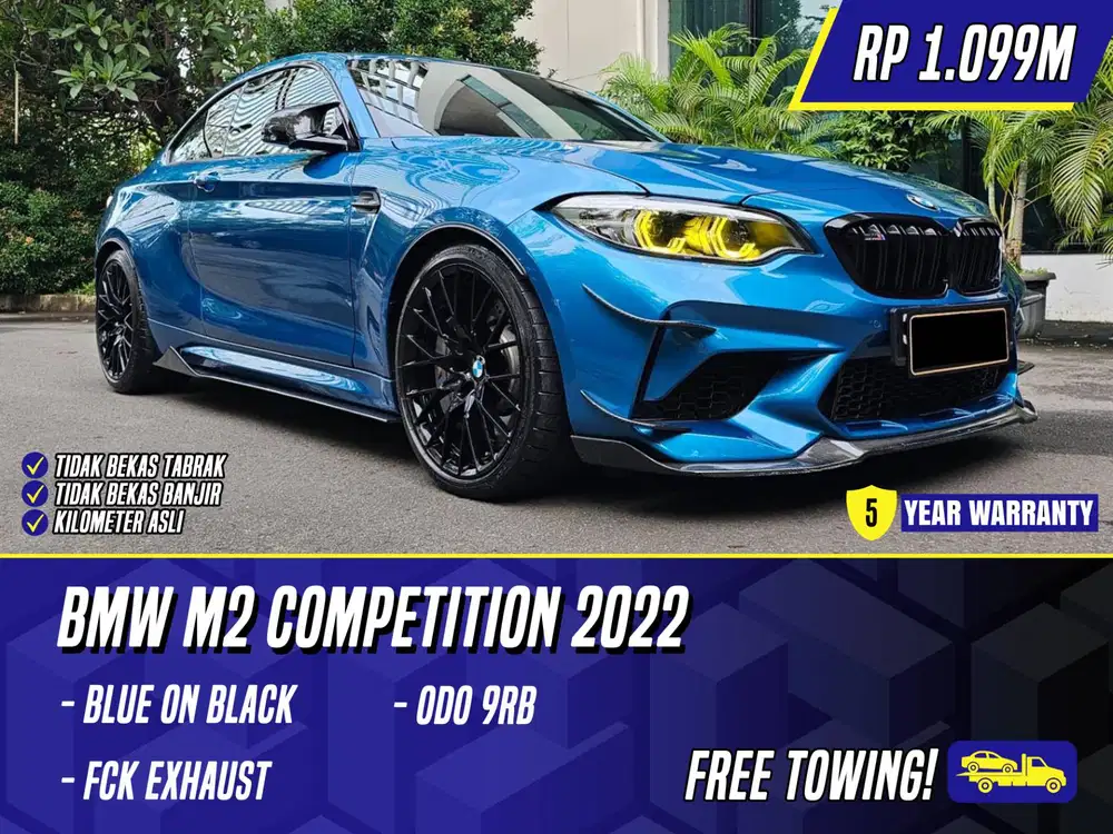 BMW M2 Competition 2022 Blue on Black M2C Comp Biru F87 2021