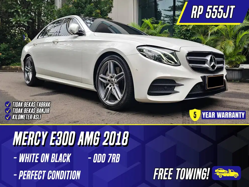 Mercedes Benz E300 AMG 2018 White on Black Mercy E 300 Putih W213 2017