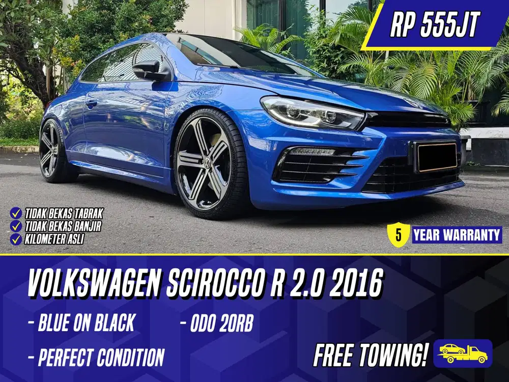 Volkswagen Scirocco R 2.0 2016 Blue on Black VW Sciroco R Line Biru