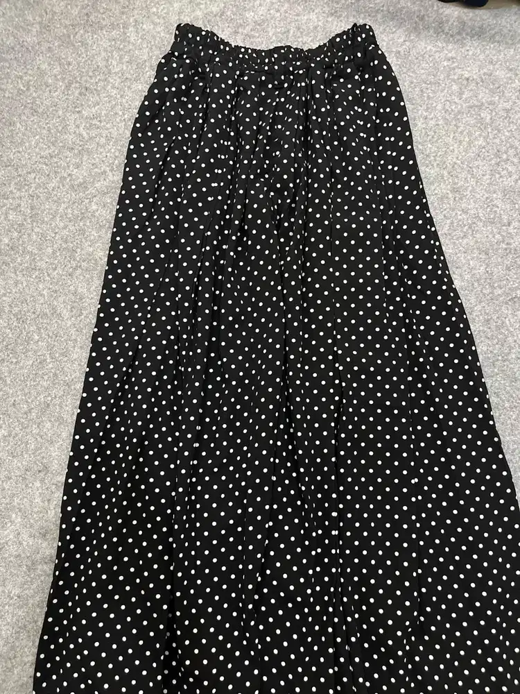 Rok panjang wanita long skirt wanita motif polkadot