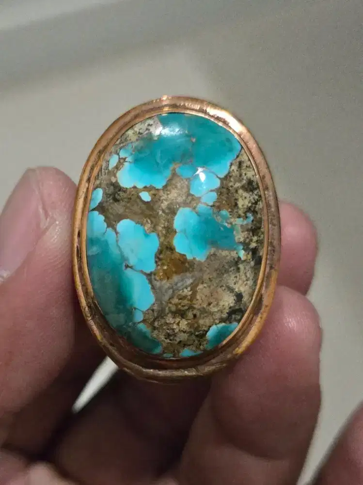 Natural pirus persia urat emas jumbo 30x22