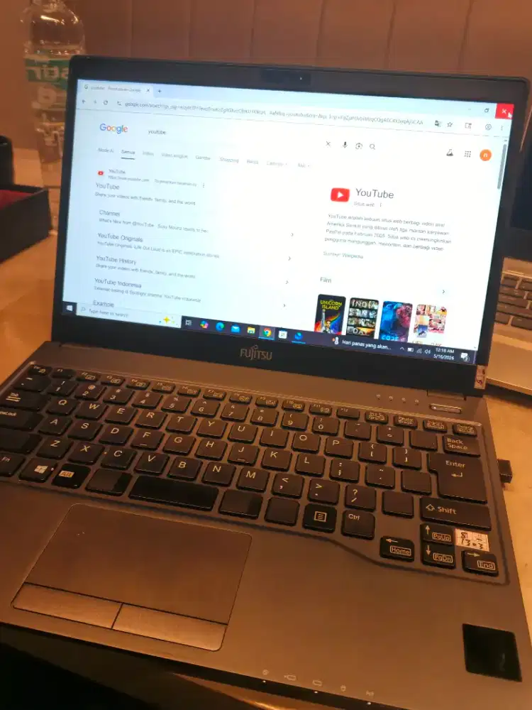 Laptop fujitsu u938
