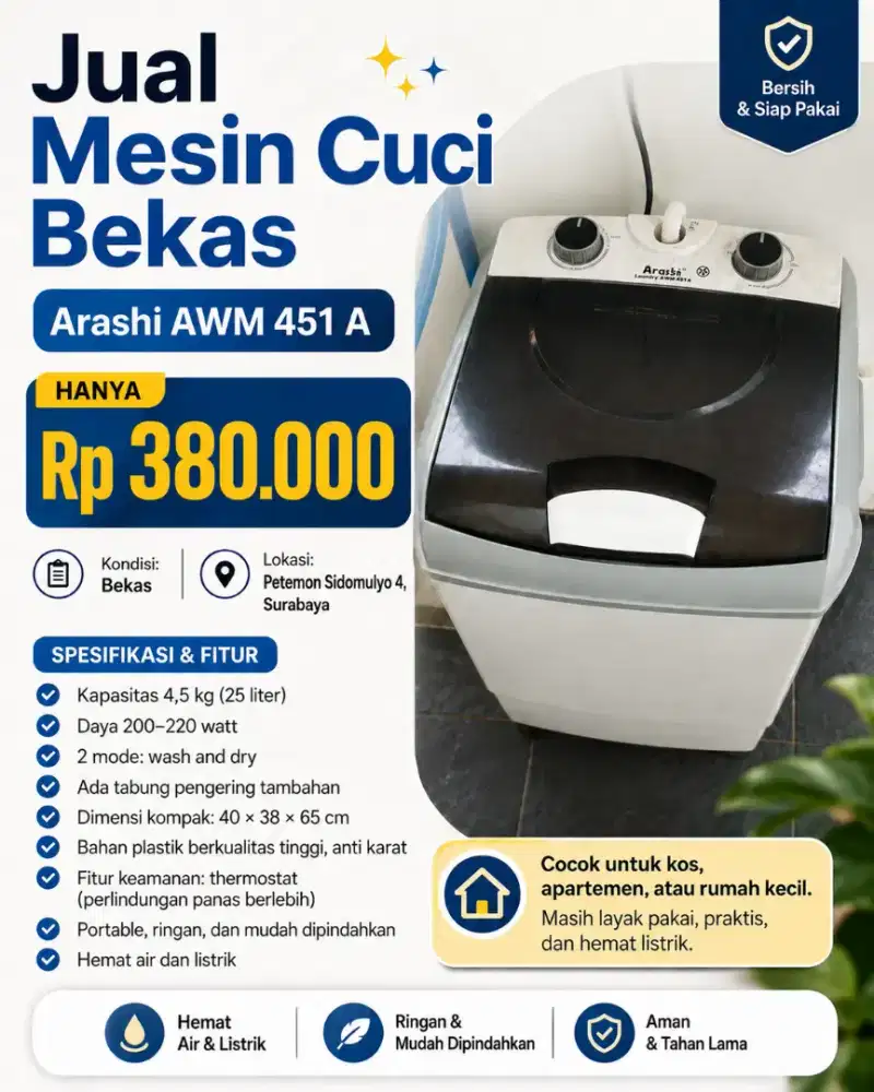 Mesin cuci portable