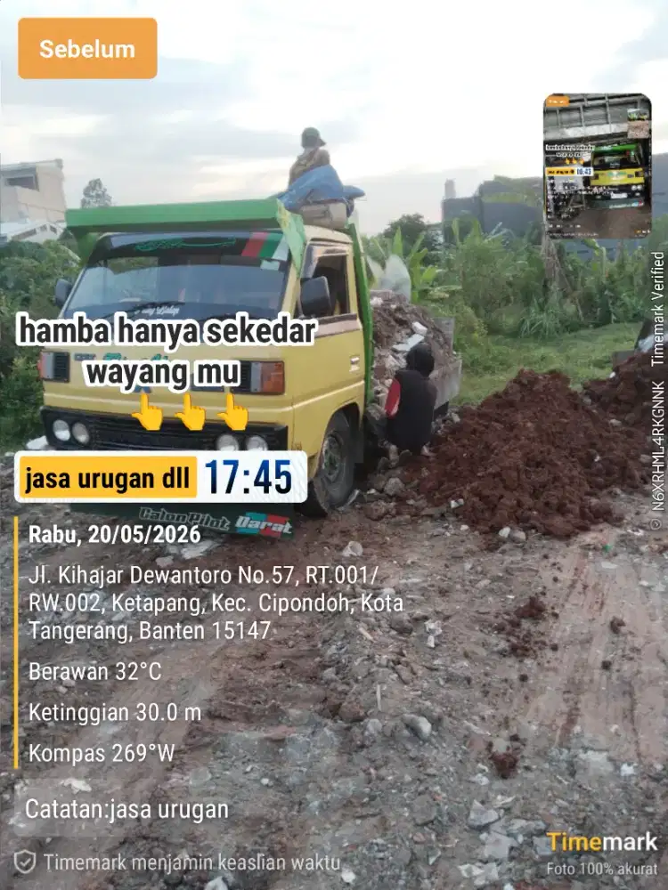 Jasa buang puing dan sampah proyek