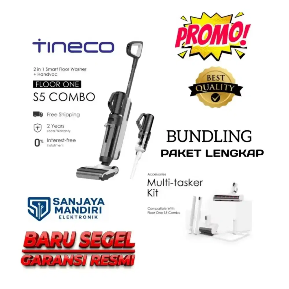 TINECO Vacuum Tineco Floor One S5 Combo + Multi TASKER KIT (BUNDLING)