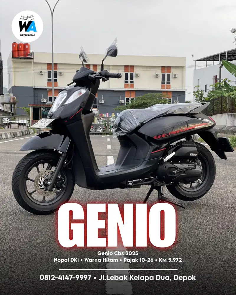 Cash/Kredit Honda Genio Scoopy Cbs Tahun 2025 GARANSI MESIN