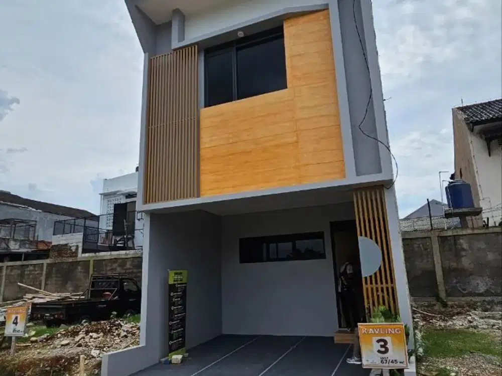 Rumah 2 Lantai Japandi Modern di Kelapa Dua Depok