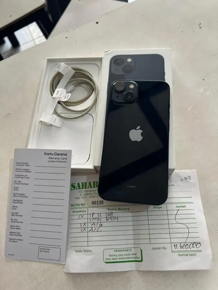 IPHONE 13 128GB RESMI IBOX FULL ORI SAMPE NOTA BH 87%