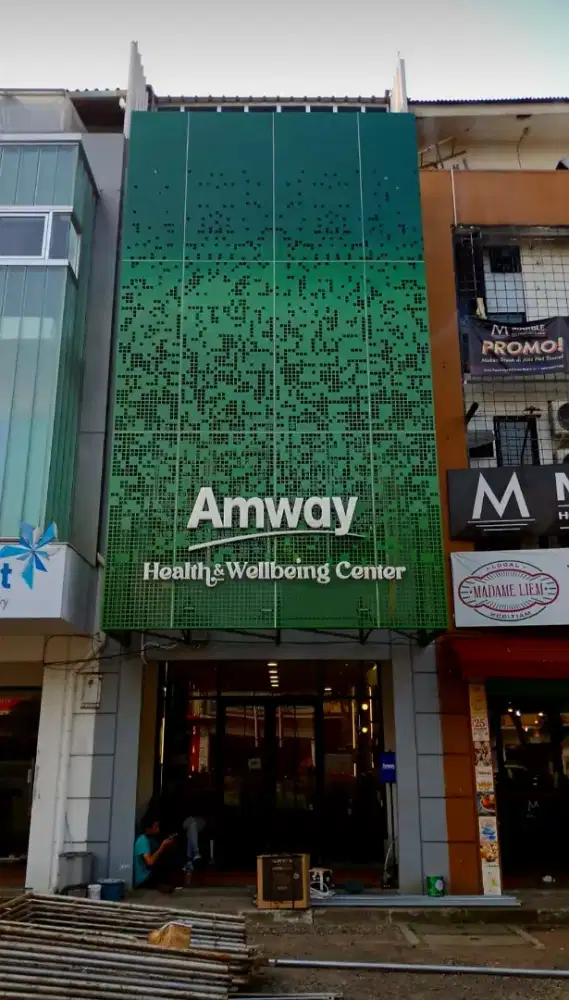 ACP Panel Fasad. Lettersign. Outdoor Signage. Huruf Timbul. Facade