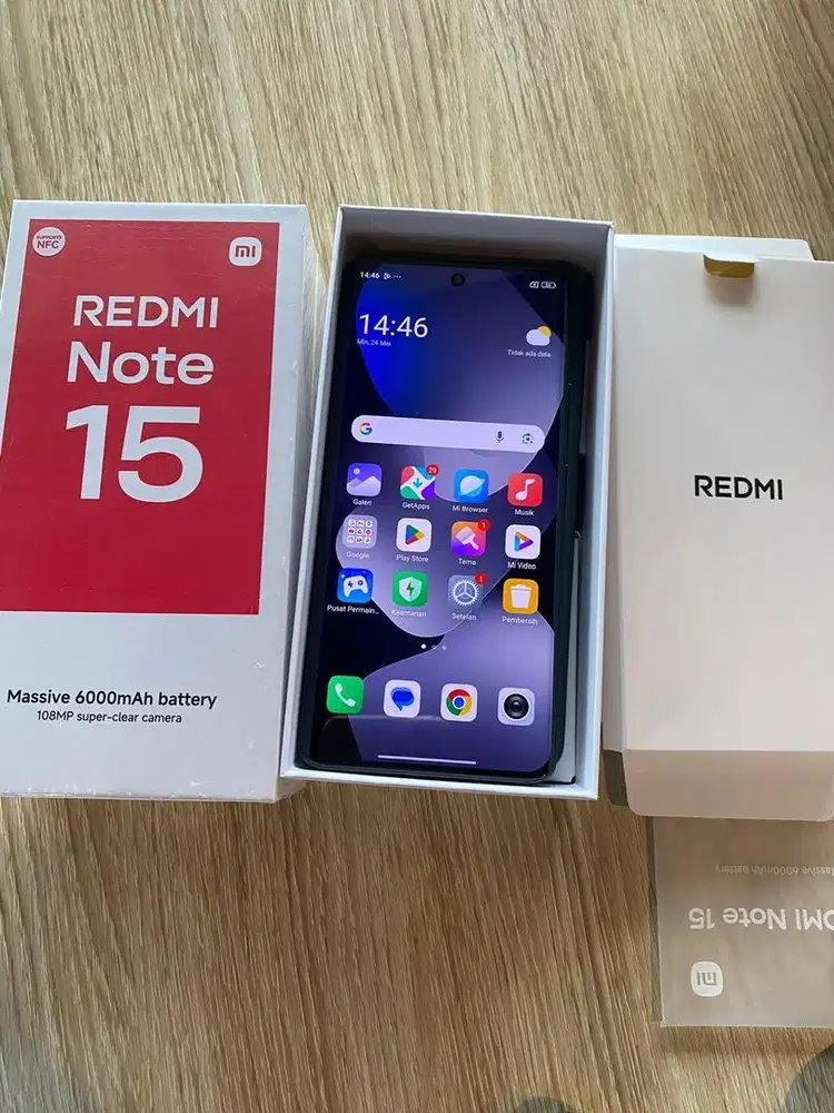 Jual xiaomi redmi note 15 fullset masih baru bgt mulus 100%