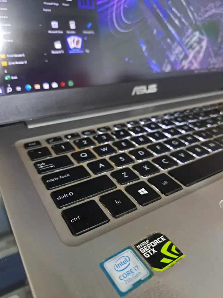 Laptop gaming ASUS VIVOBOOK PRO SLIM core i7 GEN 7 ram 16gb dual VGA N
