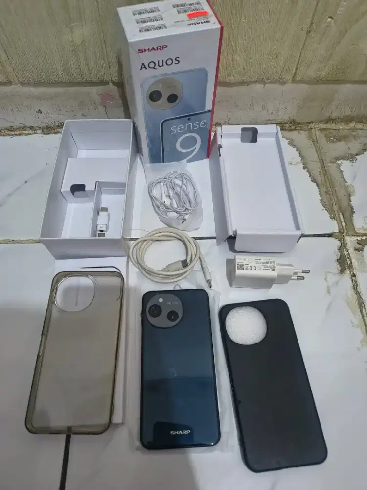 Sharp Aquos Sense 9 Black fulset 8/256gb Santai siap pakai