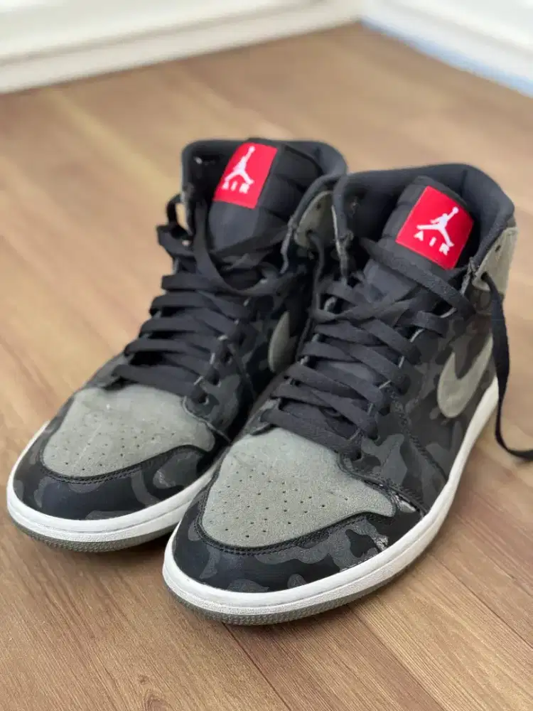 sepatu nike jordan retro 1 high camo ukuran 44