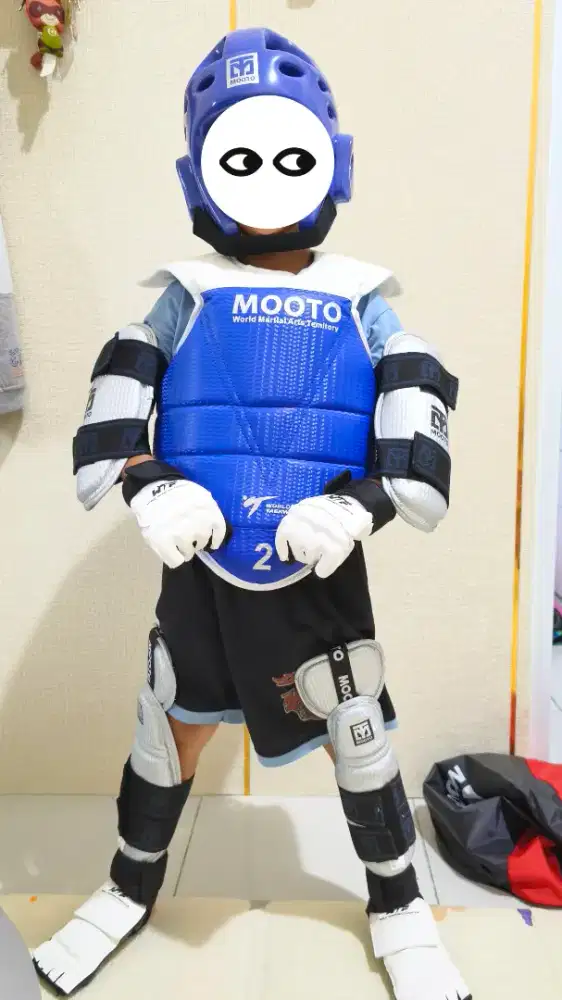 SET PROTECTOR Taekwondo Lengkap alat pelindung diri taekwondo anak