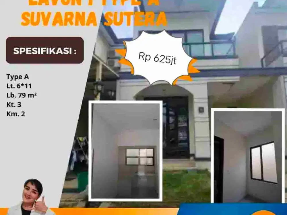 Dijual Cepat Allura 6x11 Lavon 1 Suvarna Cikupa Tangerang