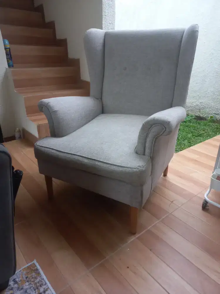 armchair model wingback / sofa single accent chair
