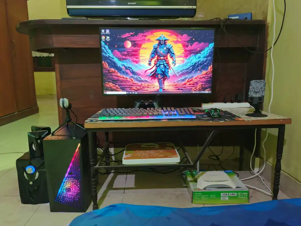Fullset PC 27inch RAM 16gb VGA ddr5