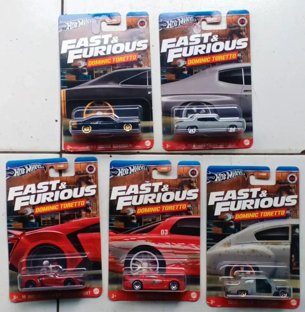 Hotwheels Silver Series Dominic Toretto Set