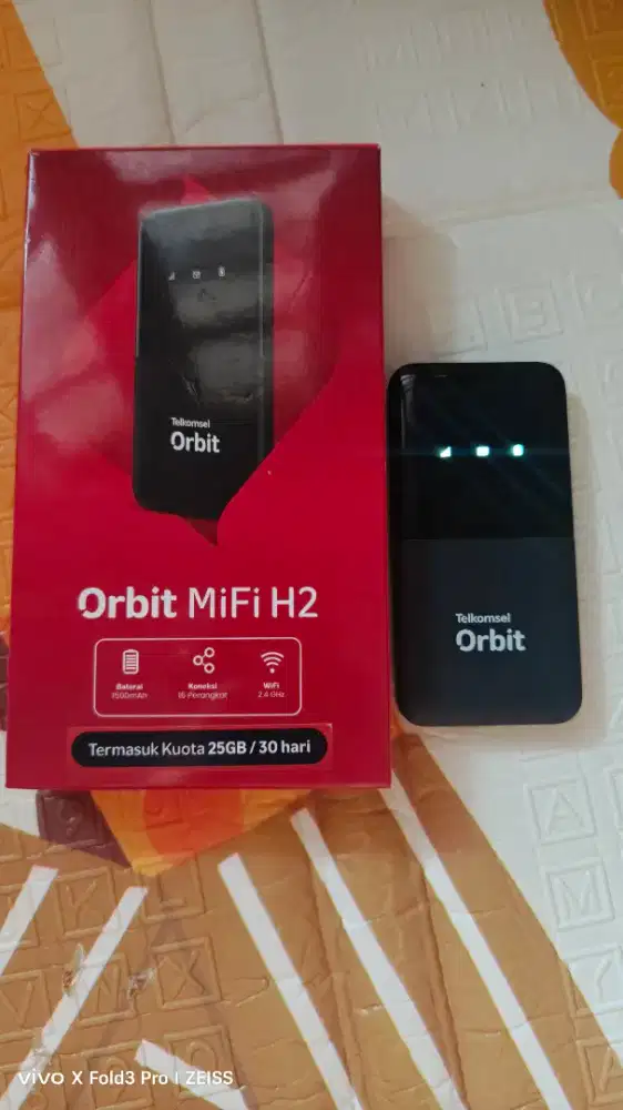 Modem orbit mifi H2 bundling kepala charger iT